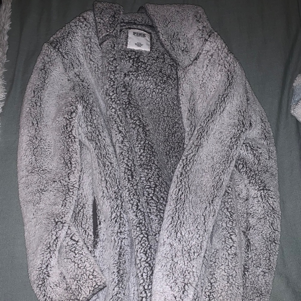 Oversized fuzzy jacket